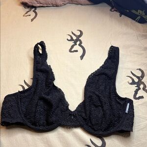 Aerie Black Lace Underwire Bra